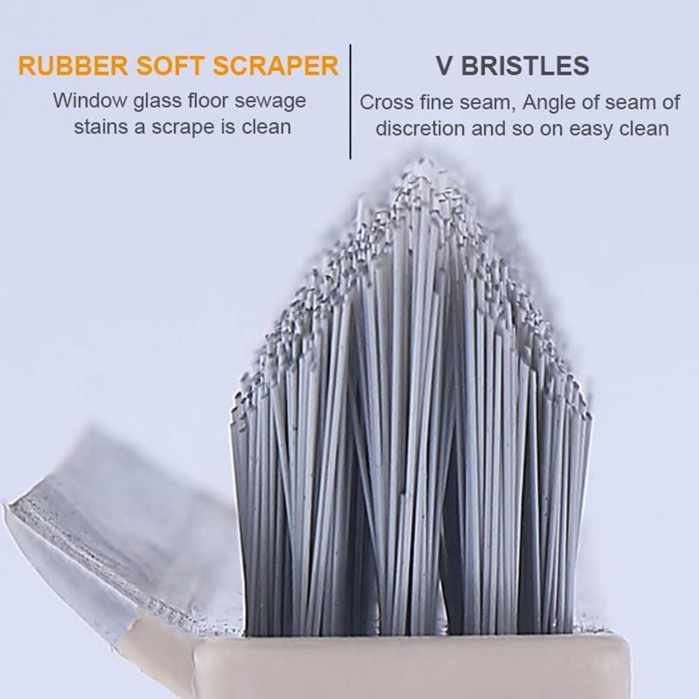 Floor Scrub Brush with Detachable Long Handle 120 degrees  Rotating Shower Floor Scrubber Household