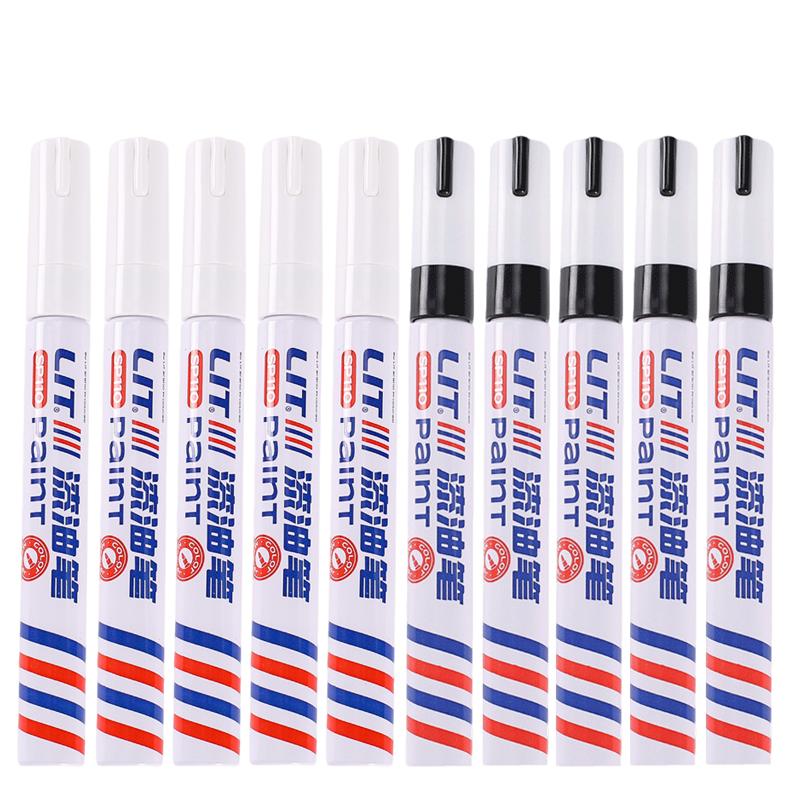 1/8/12Pcs Colored Permanent Paint Pen Colorful Tire White Markers Rubber Car Tyre Tread Markers Pens Waterproof for Metal Rocks