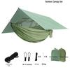 Outdoor Quick-Open Hammock with Mosquito Net and Rainproof Sunshade Tarp