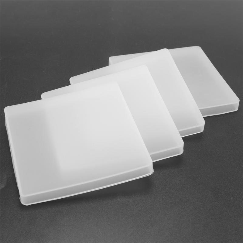 Silikon-Untersetzerformen für Harzguss, Epoxidharz-Untersetzerformen-Set inklusive 8 Stück Untersetzer und 2 Stück Halterformen