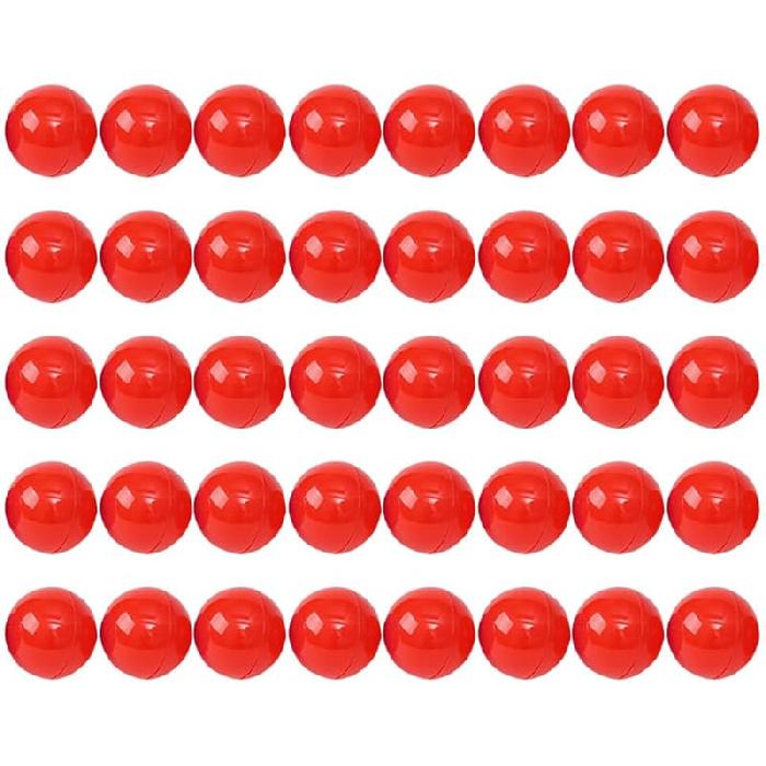 PRETYZOOM 50pcs Empty Colored Round Capsules 5cm Vending Machine Capsules Lottery Balls Small Bingo Raffle Drawing Balls