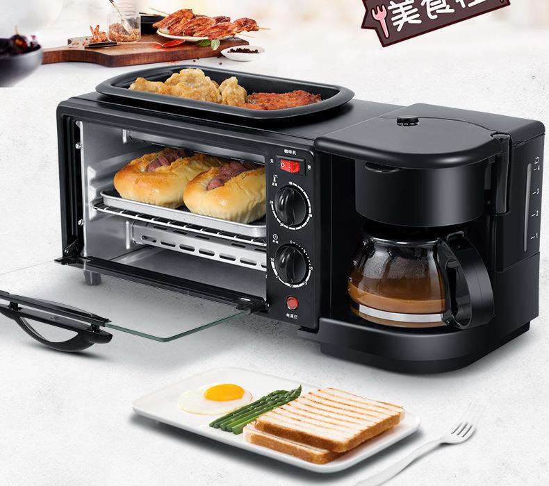 4-in-1 Electric Breakfast Maker: Grill, Fry, Boil & Toast