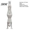 Sporty Girl Statue Inverted Figurine, 3D Printed Athlete Statue, White Sculpture for Home Table Shelf Decor Minimalist Art Piece