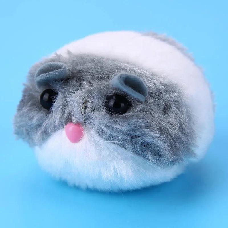 Snailhouse Funny Cat Toys Vibrating Mice Pull Lines Plush Mice Move Fake Mice Clockwork Little Fat Mouse Fight Cats Pet Supplies