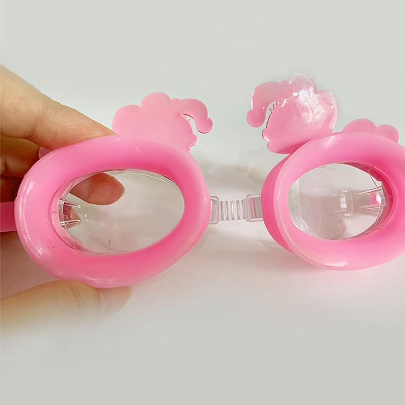 Cartoon Children Swimming Goggles Cute Silicone Glasses Professional Kids Beach Eyewear Water Swim Playing Sports Glasses Summer