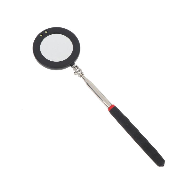 Car 360° Inspection Mirror Led Light Telescopic Inspection Mirror For Check The Condition Of Vehicle Automotive Repairs Tools