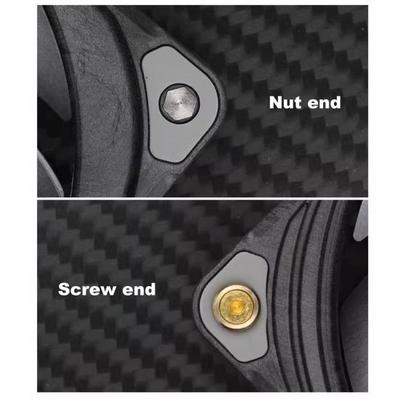 4Pcs Computer Case Fan Screws PC Cooling Fan Mount Screws Radiator Fixing Metal Long Screws for 25mm PC Case Fans