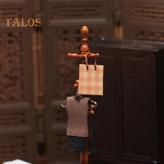 1:12 1:6 Scale Mini Dollhouse Accessories Miniature Hat And Coat Rack Stand Book Clothes Hanger Set Tiny Stuff for Dollhouse Bedroom