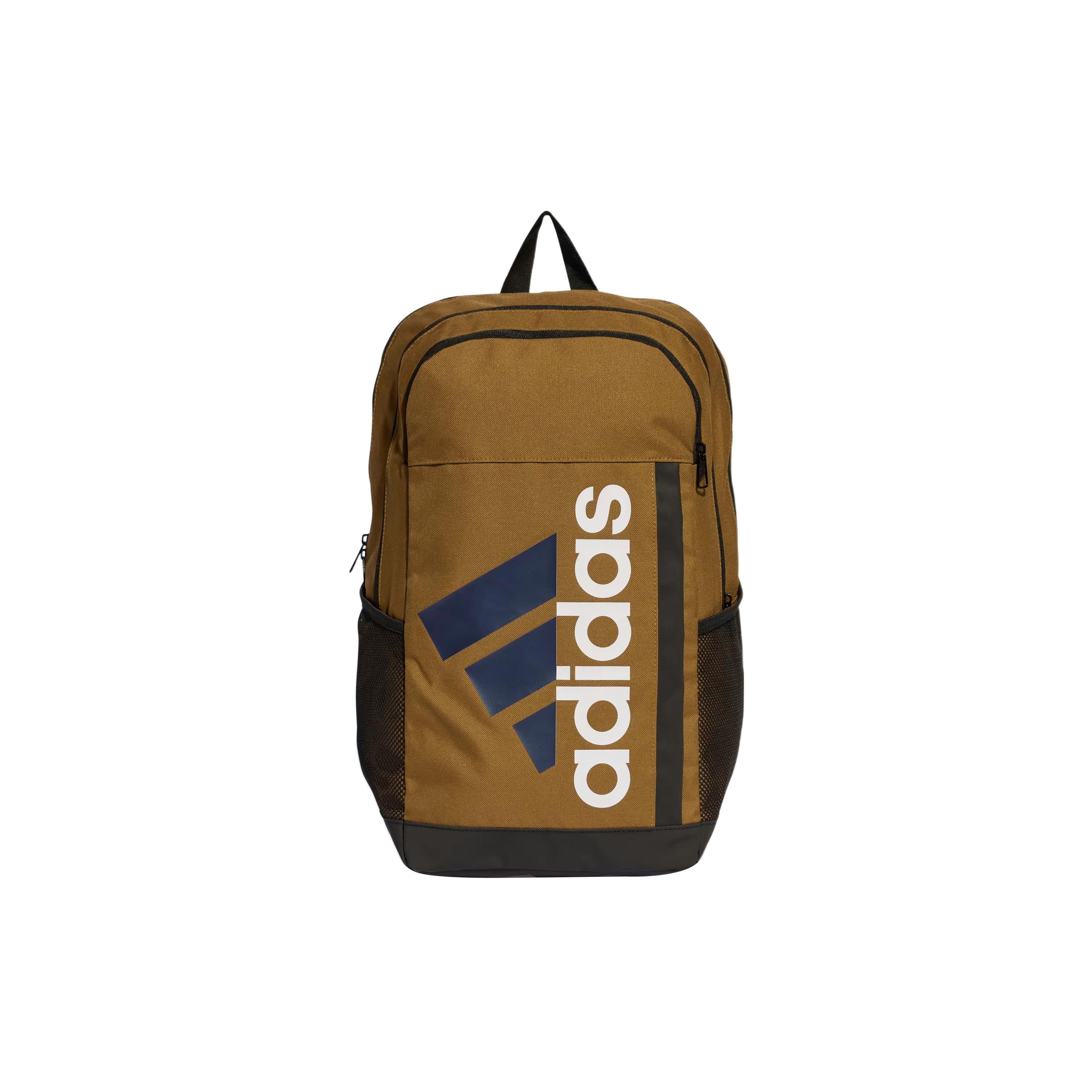 Adidas Sports Casual Recycled Polyester Backpack Unisex Backpack Brown HT6948 Brown