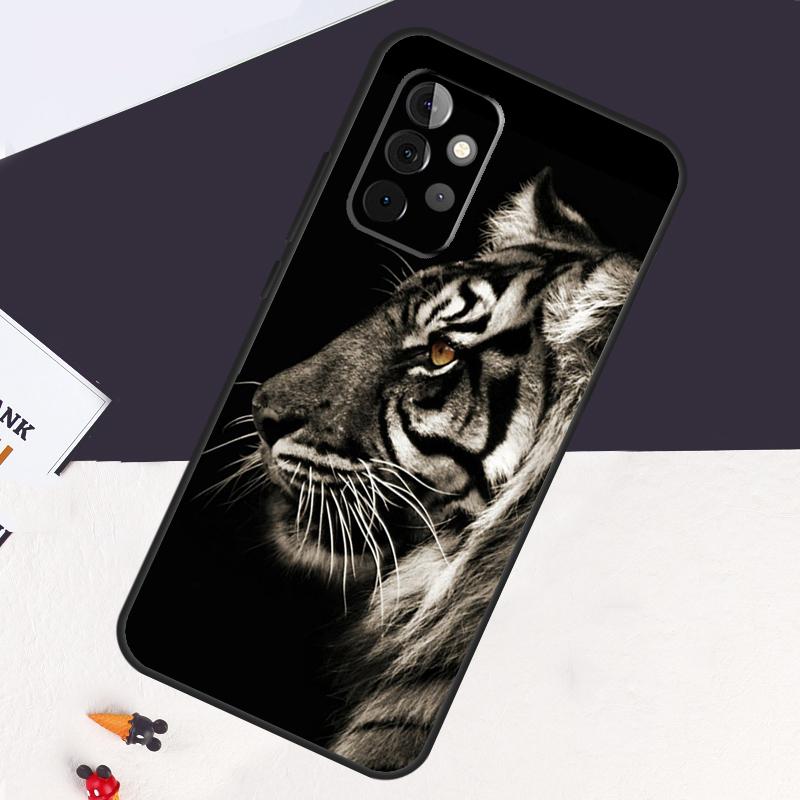 Lion Tiger Face Case For Samsung Galaxy A05 A06 A26 A16 A56 A36 A22 A32 A52 A54 A34 A14 A55 A15 A53 A33 A35