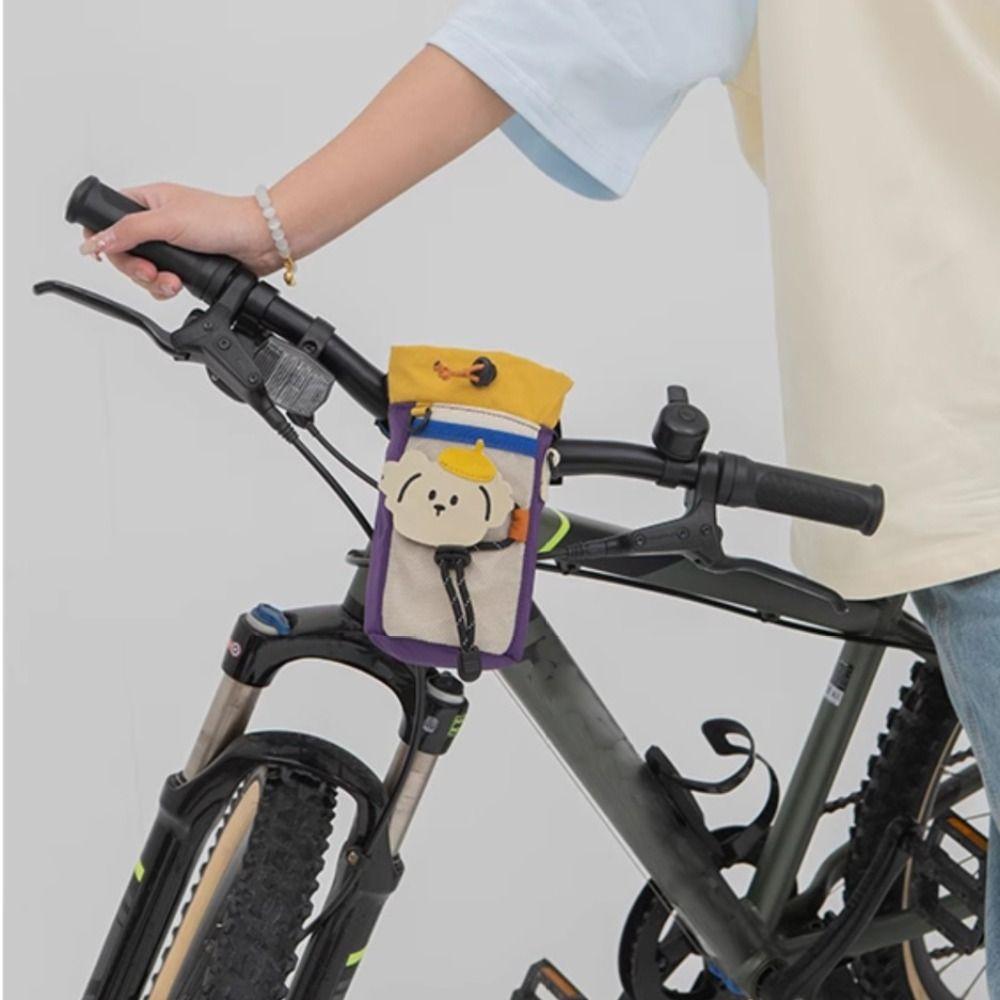 Polyester Cycling Front Bag Storage Bicycle Hanging Pouch  Cycling Outdoor Sports