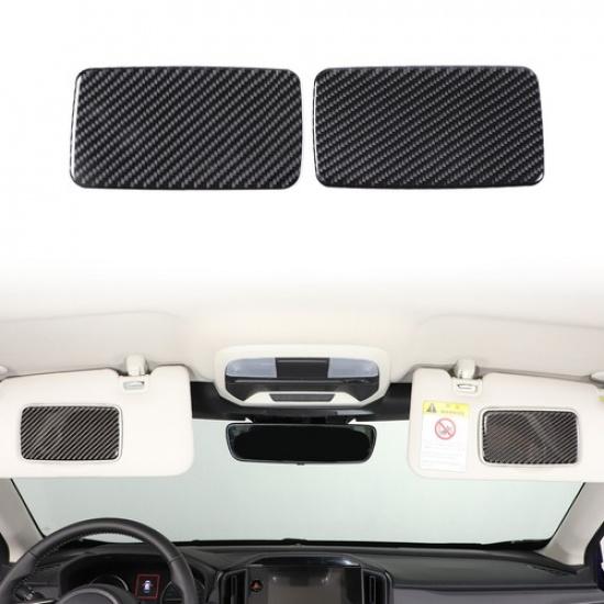 Soft Carbon Fiber Cosmetic Mirror Panel Sticker For Subaru Crosstrek -2024