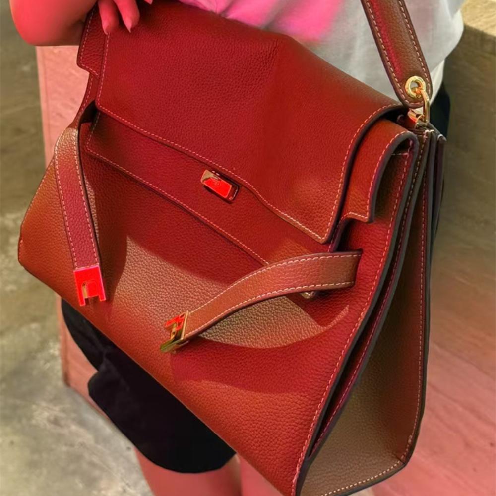 Høykvalitets utenrikshandel semsket damevesker, allsidige trend skinn damevesker, skulder messenger-vesker, store merker, Pingti grenseoverskridende