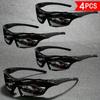 4 Pairs of Fashionable Glasses for Men and Women Suitable for Daily Wear and Gift Giving