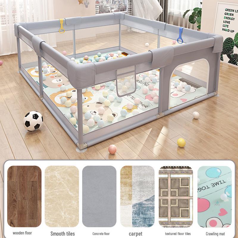 Baby Indoor Playpen & Crawling Mat Guardrail