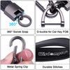 Car Genuine Car Key Lost Smart Key Universal Black [Wisdompro] Keychain, Leather, Chain, Prevention, Type, Stylish, Unisex, (Carabiner Clip)