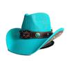 Vintage Style Straw Cowboy Hat For Men And Women Wide Brim Cowboy Hat Western Beach Sun Hat Sombrero