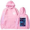 Unisex Fashion Casual Long Sleeved Round Neck Loose Plush Pullover With Rope Hoodie