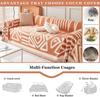 Boho Sofa Covers, Chenille Couch Cover for Dogs Geometric Jacquard Sofa Slipcover Living Room Pet Furniture Protector Washable