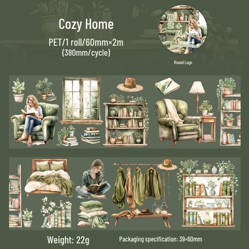 Life's Corner Series: 6 Design Life Scene Washi Tape for Journals and Dioramas