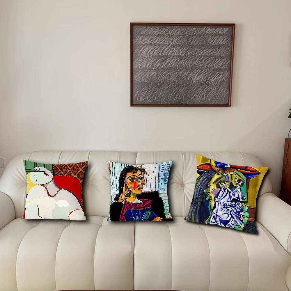 Art Pablo Picasso Cubism Abstract For Bedroom Car Coffee Shop Room Soft And Living Room Sofa Decorative Pillow Cover Case