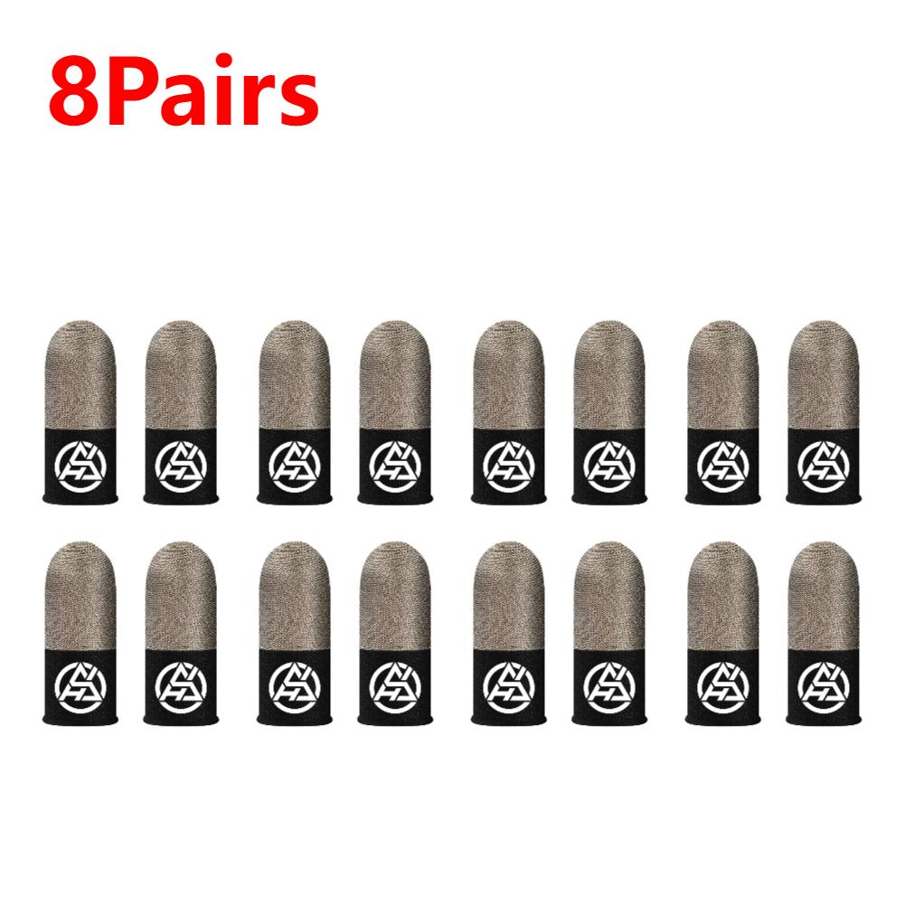 1-10 Pair Luminous Fingertips Sweat-Proof Game Finger Sleeve Finger Cots Cover Sensitive Mobile Touch Glove for PUBG Phone Games