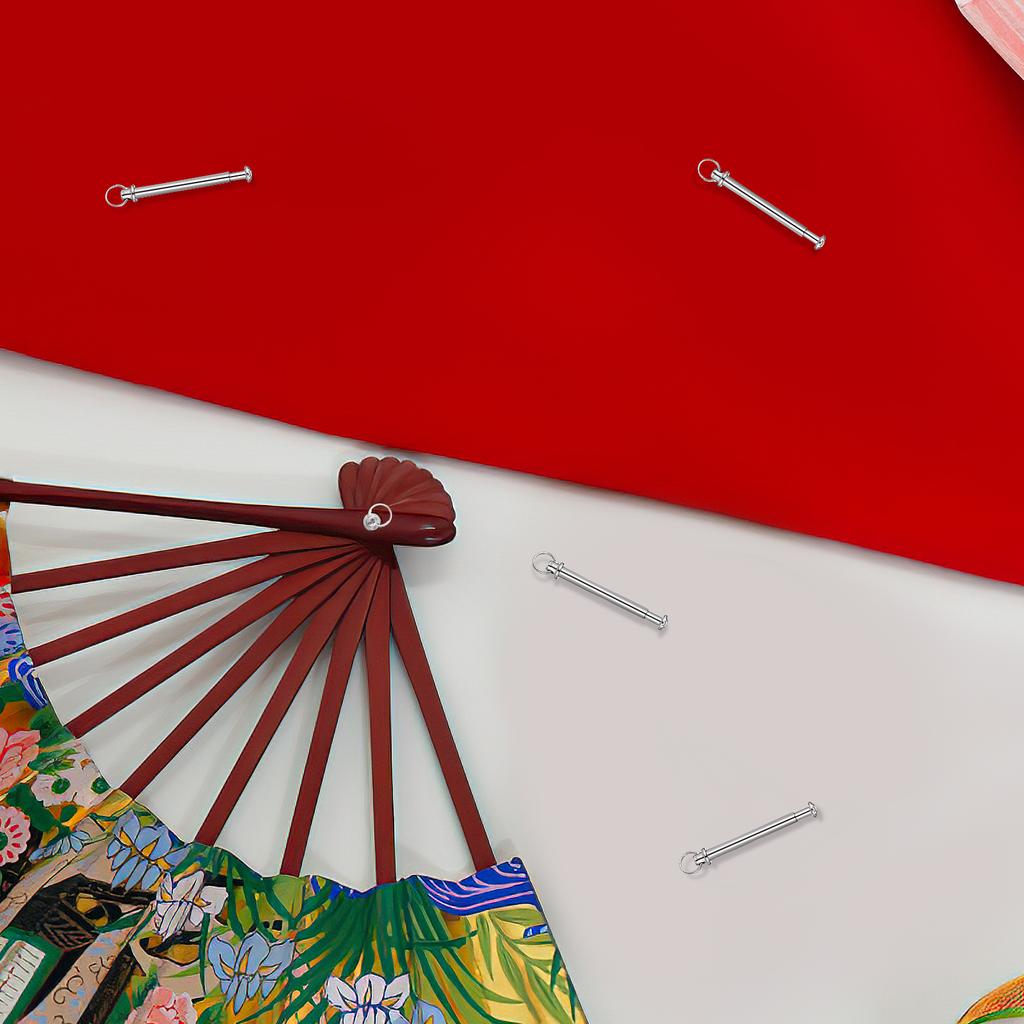 5 Sets Folding Fan Shaft Rivets And Nuts Portable Fans Repairing Kit Hand Fan Fasteners Hand Repairing Kits Hand Fan Fasteners