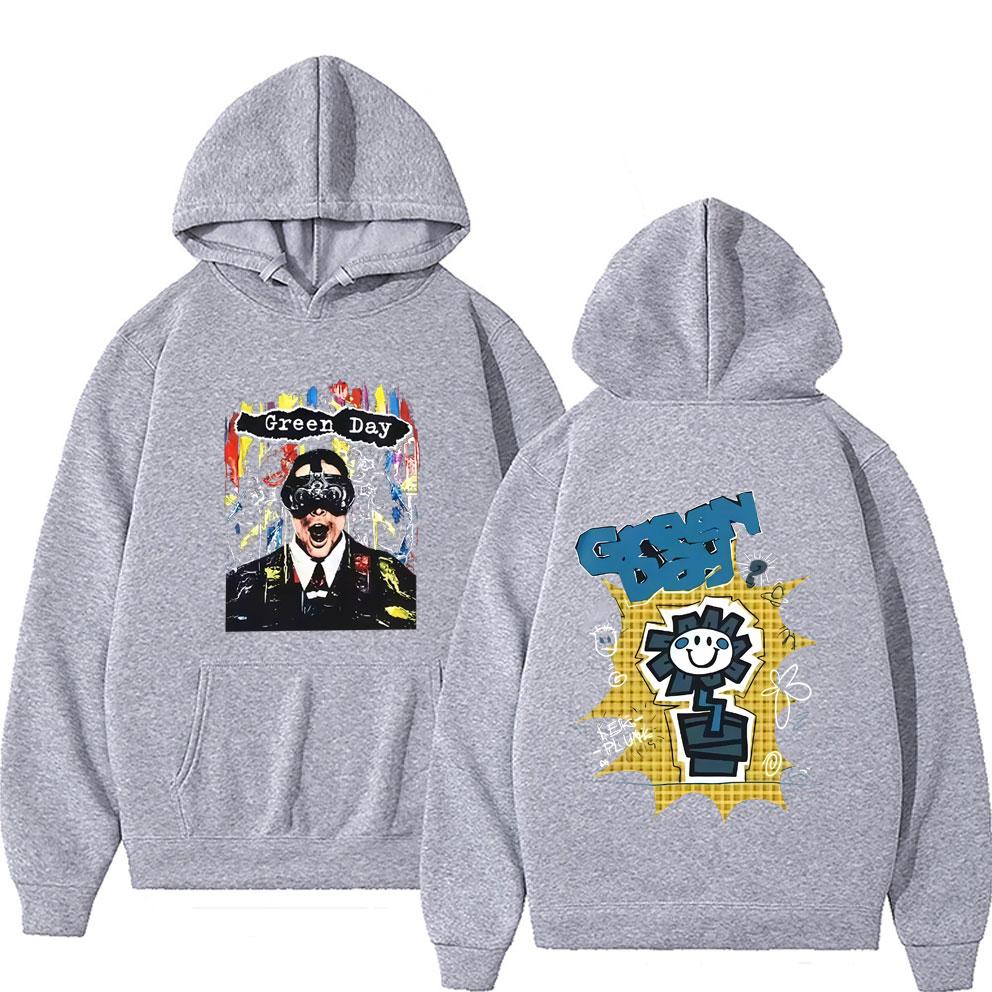 Limited Punk Rock Band Green Day Hoodie Men Women Clothing Hip Hop Gothic Popular Pullover Men's Casual Fleece Vintage Hoodies