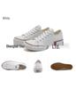 Men's Classic Black & White Low-Top Canvas Sneakers - Versatile, Casual, and Stylish Board Shoes for Spring