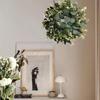 Silk Eucalyptus Wreath with Artificial Flowers and Greenery for Scene Decoration