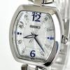 Polished Seiko Watch Radio Solar Powered Excellent Condition Silver White Dial Blue S2430 [Working Condition] Ladies'