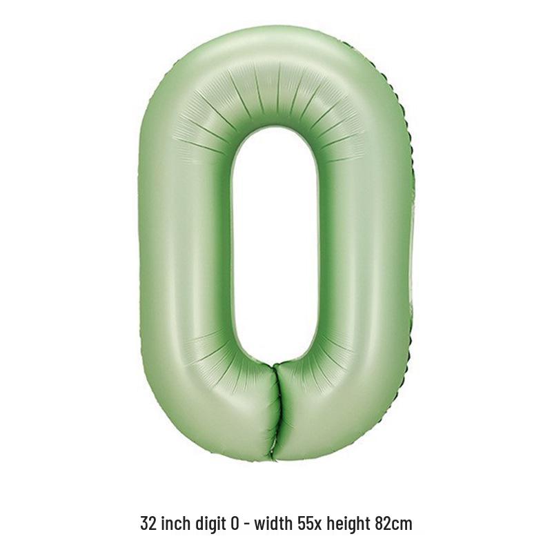 32-Inch White Number '40' Birthday Balloon, Aluminum Foil Party Decoration Prop