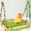 Bissfeste Vogel Hängematte Atmungsaktiv Stabil Papageien Nest Bett Abnehmbares Vogel Schaukel Spielzeug Für Papagei Hamster Wellensittich