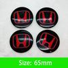 45-65mm Car Wheel Center Hub Cap Emblem Sticker Accessories For Honda Civic FIT Accord Prelude CRV 5Th City XRV CRV HRV Odyssey