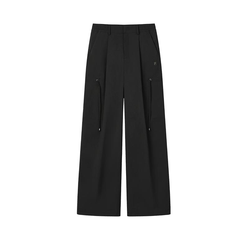 FILA White Trendy Fashion Versatile Sports Casual Pants Women bottoms Black F11W623810FBK S