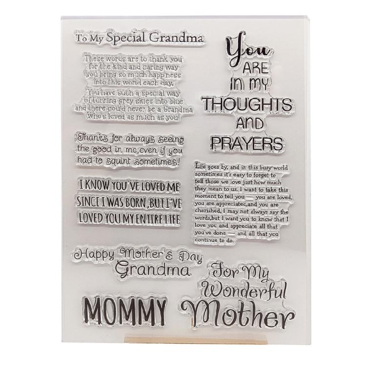 Clear Stamps Silicone Stamp Cards Stamps with Patterns 3D Scrapbooking Stamps