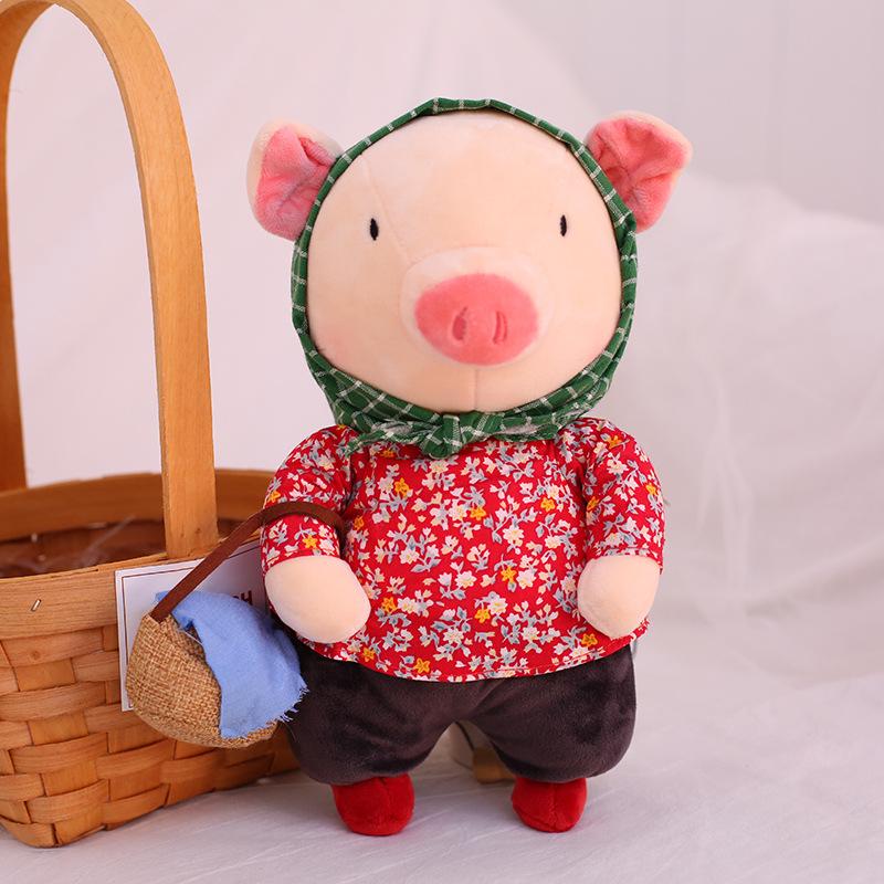 Cute Hawthorn Sister Piggy Pig Plush Toy Couple A Pair Of Dolls To Give Boyfriend Birthday Gift Rag Doll