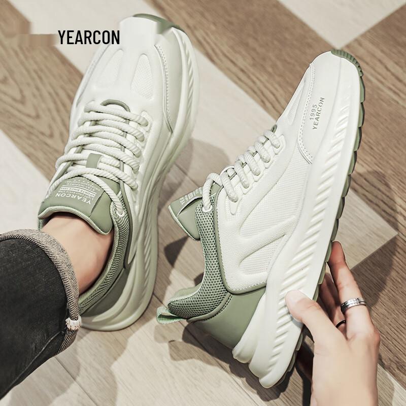 YEARCON Men s Thick-Soled Casual Sneakers 44