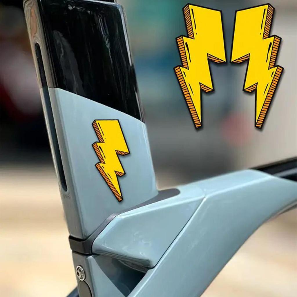 Motorcycle Stickers 5-Piece Waterproof Bike Frame Cool Stickers Weather-Resistant Motorcycle Decals For Scooter Motocross Racing
