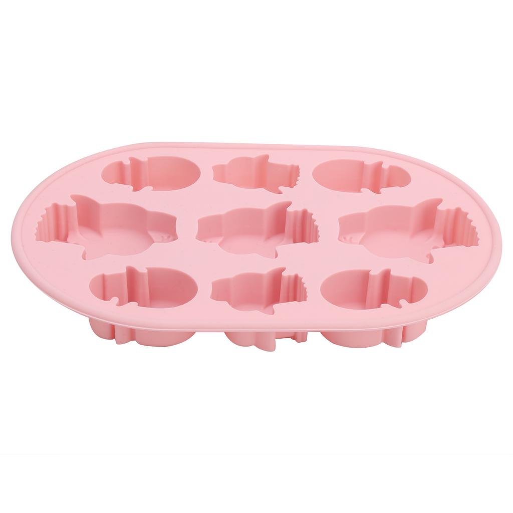 9 Grids Silicone Cake Mold Chocolate Mould Easter Broken Chicken Baking Tool