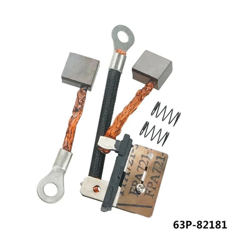 3X 63P-82181 Carbon Brush Set For Outboard Motor 2T & 4T 115HP 150HP Trim Tilt Motor 62X-4386K 63P-43892-10