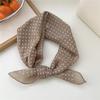 Fashion Floral Print Square Scarf Soft Handkerchief Women Hair Scarf Cotton Linen Head Scarfs Ladies Neck Scarves Summer Autumn