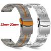 Titanium Luxury Band For Huawei Watch GT5 Pro 46mm Men Bracelet for Samsung Galaxy 7 6 5 40mm 44mm 6Classic 43/47mm Strap Correa