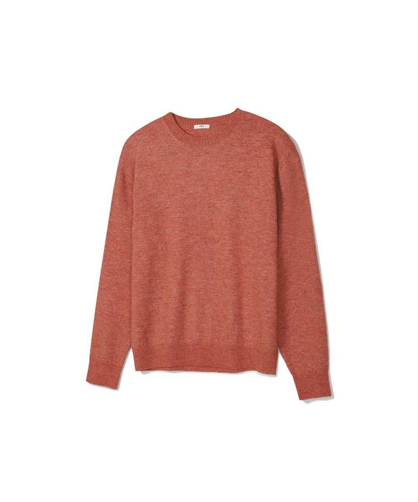 NOTIG Boucle Thierry Striped Sweater Orange_Okw3Swrl104O1
