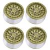 4pcs Beadlock RC Car Wheel Hub Set 1.9in Aluminum Alloy Tire   for 1Celsius10 1Celsius12 1Celsius14 Remote Control Cars