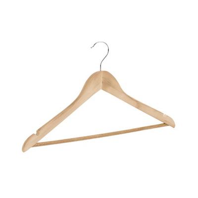 Wooden Wishbone Hanger with Trouser Bar