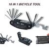 Mountain Bike Portable Socket, Multipurpose Wrench, Bicycle Multi Tool, Screwdriver, Motorcycle Repair Tools, 16 In 1