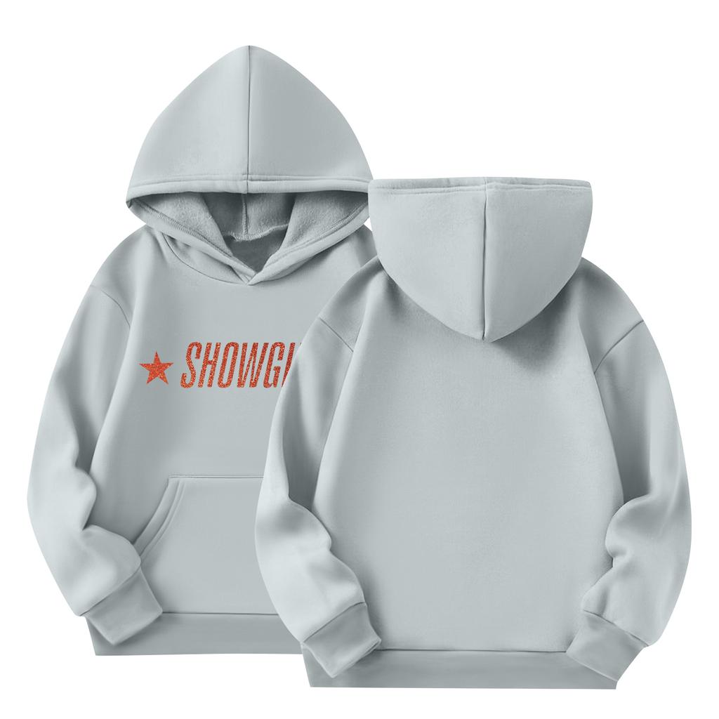 Children's Long-sleeved Loose Pullover Letter-printed Hooded Sweatshirt
