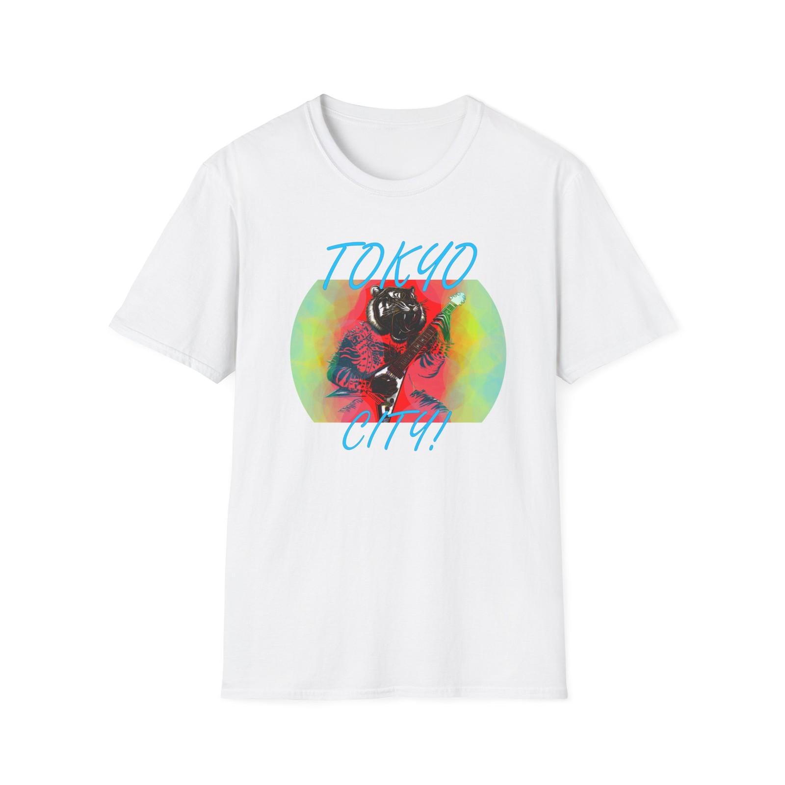 Tokyo City Neon Rockin Tiger T-Shirt S разноцветный