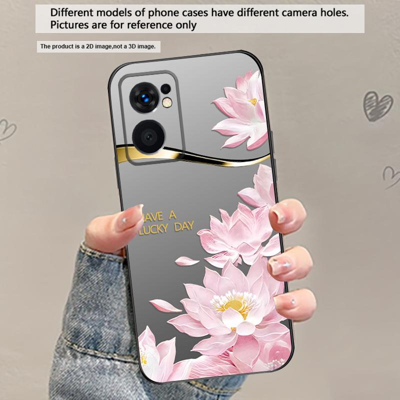 Gradient Yellow Lotus For OnePlus 8 9 11 12 13 10 Pro 9RT 8T 12R Ace 5 2V Nord CE 2 4 Lite N20 SE 30 N200 TPU Soft Phone Case